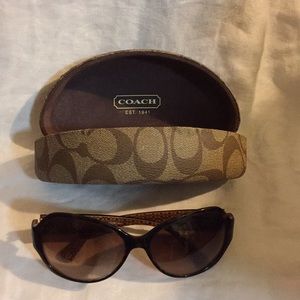Coach brown sunglasses